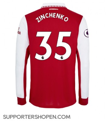 Arsenal Oleksandr Zinchenko #35 Hemma Matchtröja 2022-23 Långärmad